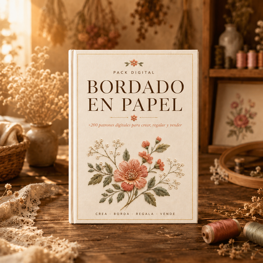 Bordado en Papel + 5 Bonus de Regalo